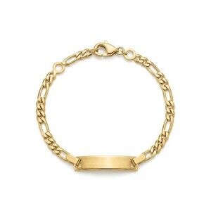 Iconic Gold Plated ID Bracelet Length 6.6" 16.7 cm
